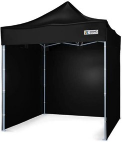 Összecsukható sátor 2x2m - 2x2m plusz 3 oldalfal - Black