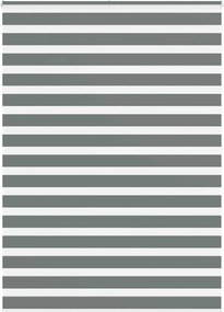 vidaXL zebrafüggönnyel sötét szürke szövetszélesség 160,9cm poliészter