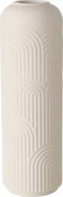 Kő Virágváza Bézs Matt Hosszúkás 25 X 8 CM