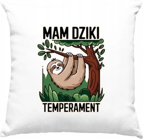 Lajhár párna Vicces mém fehér