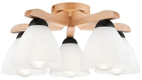 Csillár ADRIANO 5xE27/60W/230V tölgy