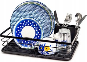 Mosogató csepegtető tálca fekete egyszintes