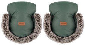 PETITE&MARS - Babakocsi kézvédő FURRY Veritable Khaki
