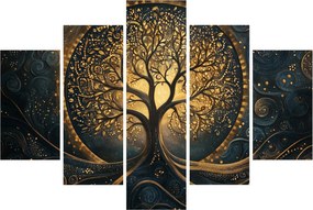 Kép – Arany aurájú fa (150x105 cm)