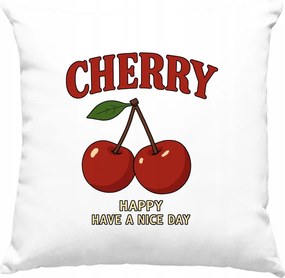 Cherry Nice Day párna, fehér