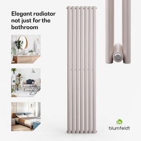 Blumfeldt Tallheo, 41 x 180, radiátor, fürdőszoba radiátor, csőradiátor, 1435 W, melegvizes, 1/2