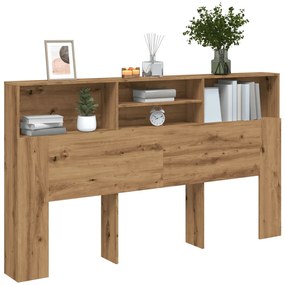 kézzel készített tölgyfa fejtámla szekrény 180 x 19 x 103,5 cm