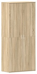 Cipőtartó Sonoma tölgy 80x39x180 cm Szerelt Fa