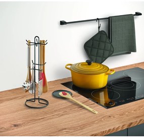 Rozsdamentes acél konyhai eszköztartó állvány Lava – Metaltex