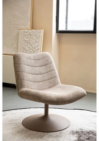 Bézs bársony fotel Bubba – Zuiver