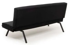 Fekete BAKU kétszemélyes kihúzható kanapé