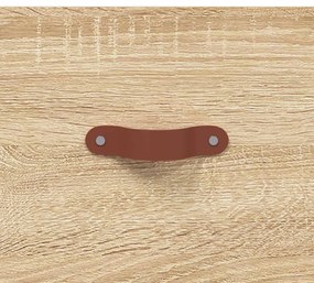 sonoma tölgy színű szerelt fa faliszekrény 100 x 36,5 x 35 cm