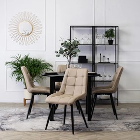 Bézs Eco-bőr Étkezőszék. MONZA