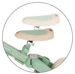 PETITE&MARS - Gyerek tricikli 5 az 1-ben TURBO LIMITED Green Twist