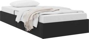 vidaXL Tárolós Ágy matracmal fejtámlával Fekete 90 x 190 cm Bársony