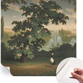 Mosható öntapadós fotótapéta Étkezőbe Természetes kert 250x250 cm