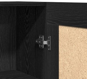 Könyvespolcok 2 db Fekete Tölgy 165x30,5x150 cm Műgyanta