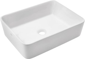 Invena Paros mosdótál 47.5x37.5 cm négyszögletes mosdótálak fehér CE-36-001