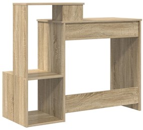 Sonoma tölgy számítógépasztal Sonoma tölgy MDF tölgyfurnérral