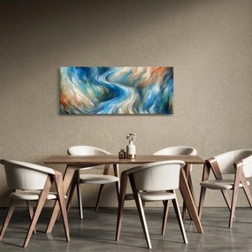 Kép - Absztrakt áramlat (120x50 cm)