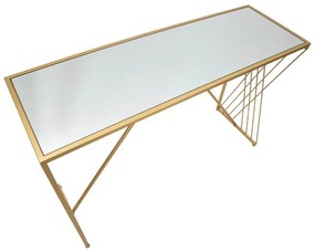 Aranyszínű konzolasztal 40x120 cm Easy – Mauro Ferretti