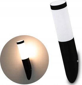 Kültéri Fali Lámpa Fekete Led E27 Homlokzati Lámpa Teraszra IP44