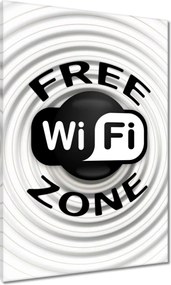 Vászonkép 70x100 Free Wifi Zone