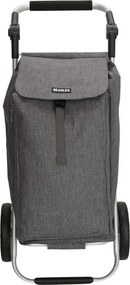 Szürke állítható bevásárlókocsi kerekeken „Hercules”