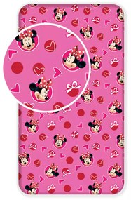 Disney Minnie Hearts gumis lepedő 90x200 cm