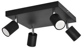 LED Spotlámpa TUNE 4xGU10/4,8W/230V fekete