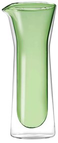 Kétfalú hőálló boroszilikát üveg kancsó zöld
