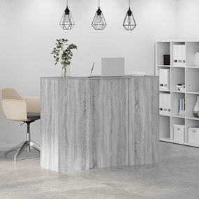 recepciós pult szürke sonoma 135x50x103,5 cm szerelt fa