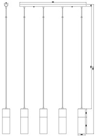 GLOBO 21000-4HN - Csillár zsinóron ANNIKA 4xE27/25W/230V króm
