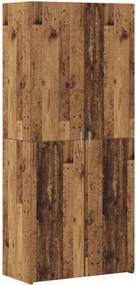 vidaXL Magasfiú 2 pcs Öreg fa 80 x 42 x 185 cm