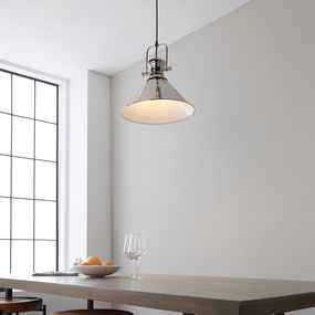 Endon loft skandináv függeszték brampton fehér nickel-nero end96178