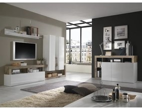 LENOR komód fehér/barna