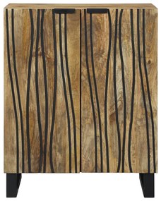 Tálalószekrény - 60 x 33,5 x 75 cm, tömör mangófából.