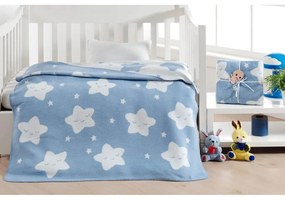 Világoskék fleece gyerek takaró 100x120 cm Star – Mijolnir