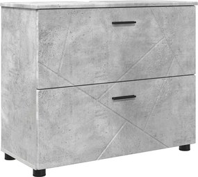 vidaXL Fürdőszoba Székény Beton Szürke 76,5 x 35 x 64 cm Faanyag & Fém