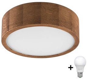 Brilagi Brilagi - LED Mennyezeti lámpa CARVALHO SLIM 1xE27/60W/230V tölgy átm. 27 cm BG0848