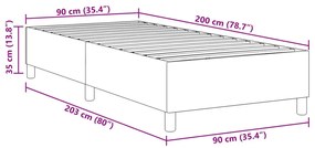 Kárpitozott Ágytámla Kék 90x200 cm