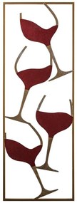 Fém fali dekoráció, Wine - 2