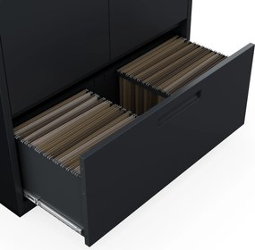 Megan Antracytowy - szuflada na dokumenty 195cm