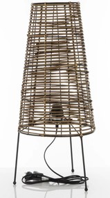 Rattan lámpa rattan barna 65x28x28cm
