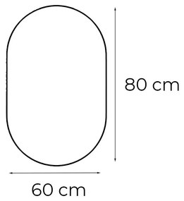 Lev 80 tükör led világítással