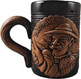 Bögre Kerámia Bögre Kb. 200 ml barna hegymászó egyenes bögre