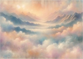 Üveg kép - Felhők (70x50 cm)