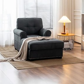 Catini VELVET Heverő / Kanapé - szürke