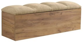 Bézs-natúr színű pad Kumo – Bobochic Paris