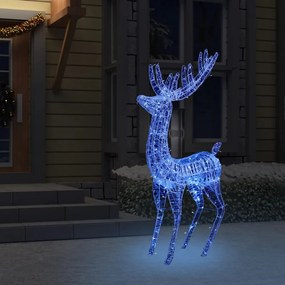 kék XXL akril karácsonyi rénszarvas 250 LED-del 180 cm